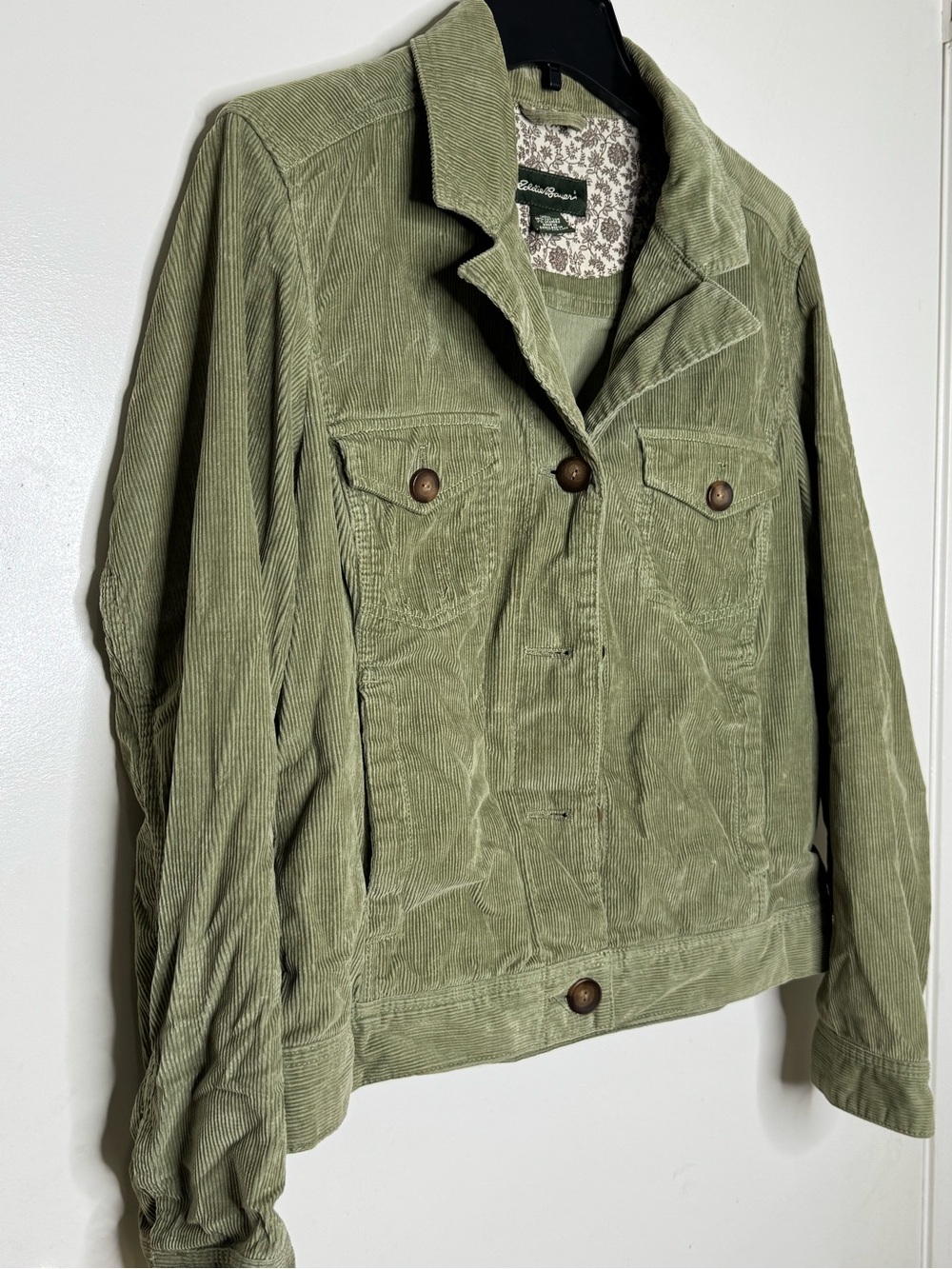 Eddie Bauer Olive Corduroy Jacket - Women’s - Picture 2 of 6